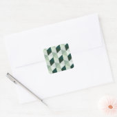 Abstract Geometrisch Patroon - Nr. 01 Vierkante Sticker (Envelop)