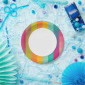 Abstract geometrisch patroon papieren bordje (Feest)