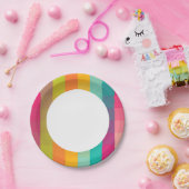 Abstract geometrisch patroon papieren bordje (Feest)