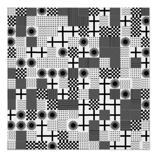 Abstract geometrisch patroon perfect poster (Voorkant)