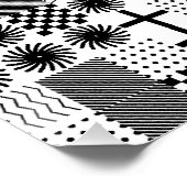 Abstract geometrisch patroon perfect poster (Hoek)