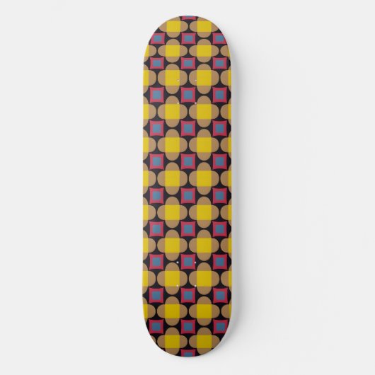 Abstract geometrisch patroon persoonlijk skateboard (Voorkant)