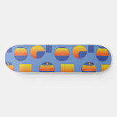 Abstract geometrisch patroon persoonlijk skateboard (Horizontaal)