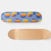 Abstract geometrisch patroon persoonlijk skateboard (Horizontaal)