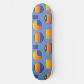 Abstract geometrisch patroon persoonlijk skateboard (Voorkant)