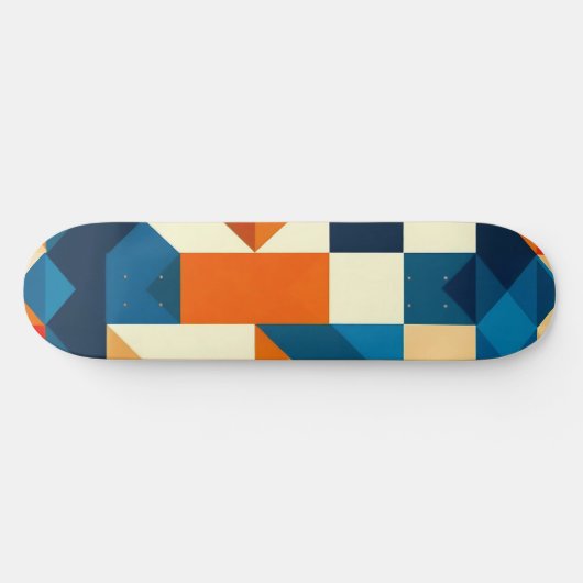 Abstract geometrisch patroon persoonlijk skateboard (Horizontaal)