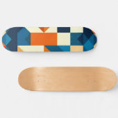 Abstract geometrisch patroon persoonlijk skateboard (Horizontaal)