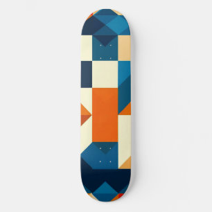 Abstract geometrisch patroon persoonlijk skateboard
