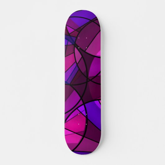 Abstract geometrisch patroon persoonlijk skateboard (Voorkant)