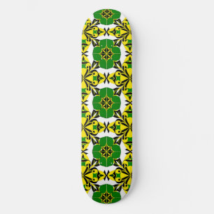 Abstract geometrisch patroon persoonlijk skateboard