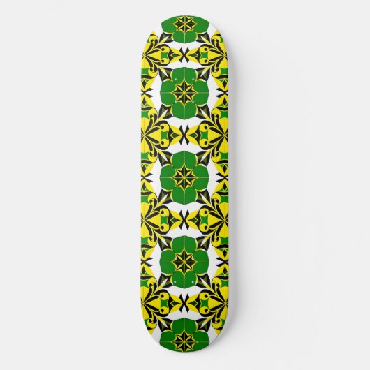 Abstract geometrisch patroon persoonlijk skateboard (Voorkant)