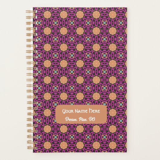 abstract geometrisch patroon planner (Voorkant)