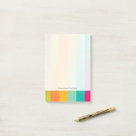 Abstract geometrisch patroon post-it® notes (Op bureau)