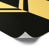 Abstract geometrisch patroon poster (Hoek)