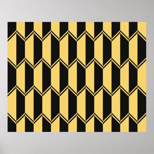 Abstract geometrisch patroon poster (Voorkant)
