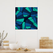 Abstract geometrisch patroon poster (Keuken)