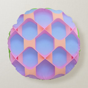 Abstract Geometrisch Patroon Rond Kussen