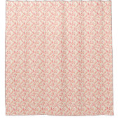 Abstract geometrisch patroon roze beige douchegordijn (Voorkant)