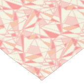 Abstract geometrisch patroon roze beige tafelkleed (Gekanteld)