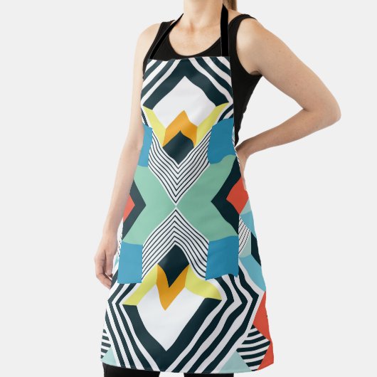 Abstract geometrisch patroon. schort (Insitu)