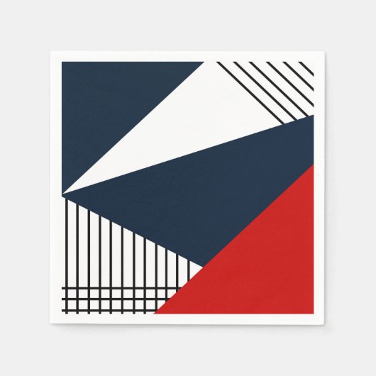 Abstract geometrisch patroon servet (Voorkant)