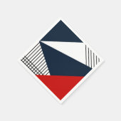 Abstract geometrisch patroon servet (Hoek)
