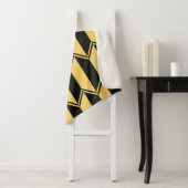 Abstract geometrisch patroon sherpa deken (In situ)