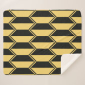 Abstract geometrisch patroon sherpa deken (Voorkant (horizontaal))