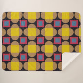 Abstract geometrisch patroon sherpa deken (Voorkant (horizontaal))