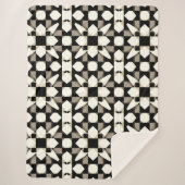 Abstract geometrisch patroon sherpa deken (Voorkant)