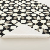 Abstract geometrisch patroon sherpa deken (3/4)