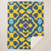 Abstract geometrisch patroon sherpa deken (Voorkant)