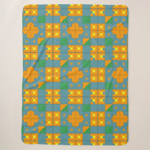 Abstract geometrisch patroon sherpa deken
