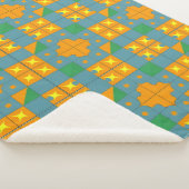 Abstract geometrisch patroon sherpa deken (3/4)