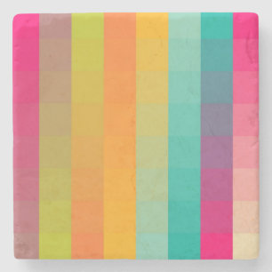 Abstract geometrisch patroon stenen onderzetter