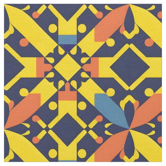 Abstract Geometrisch Patroon Stof (Close Up)