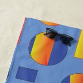 Abstract geometrisch patroon strandlaken (In situ)