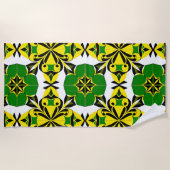 Abstract geometrisch patroon strandlaken (Voorkant)