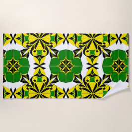 Abstract geometrisch patroon strandlaken