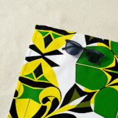 Abstract geometrisch patroon strandlaken (In situ)