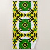 Abstract geometrisch patroon strandlaken (Voorkant)