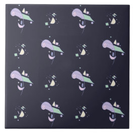 Abstract geometrisch patroon tegeltje