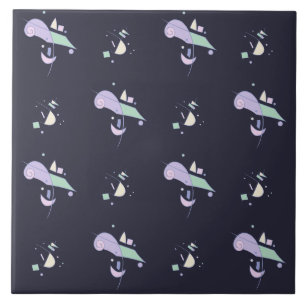 Abstract geometrisch patroon tegeltje