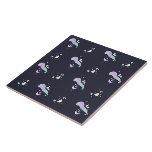 Abstract geometrisch patroon tegeltje (Zijkant)