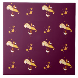 Abstract geometrisch patroon tegeltje