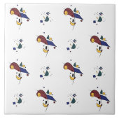 Abstract geometrisch patroon tegeltje (Voorkant)