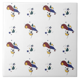 Abstract geometrisch patroon tegeltje