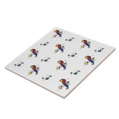 Abstract geometrisch patroon tegeltje (Zijkant)