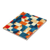 Abstract geometrisch patroon tegeltje (Zijkant)