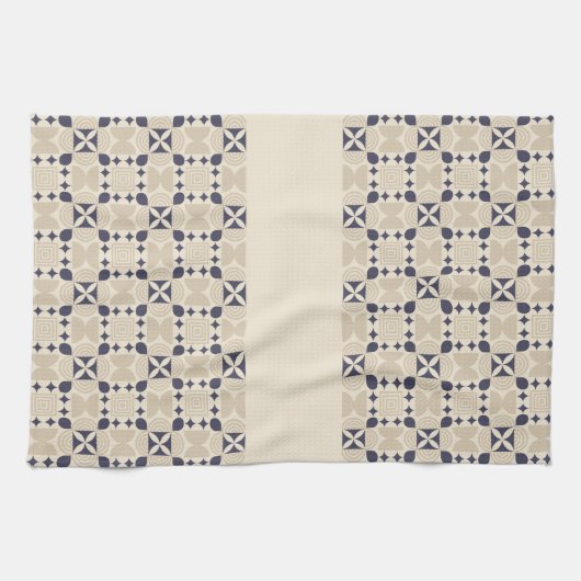 Abstract geometrisch patroon theedoek (Horizontaal)